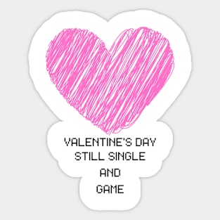 single and game Sticker